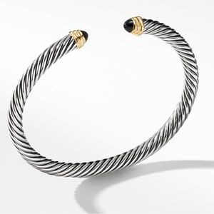 David Yurman 5mm Black Onyx Cable Braclet
